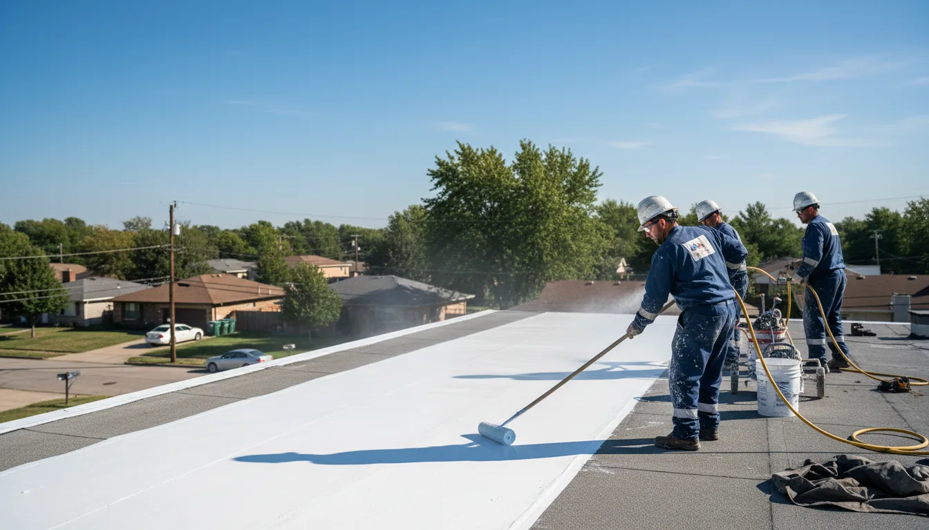 Commercial roof coating in Umbarger, TX near me